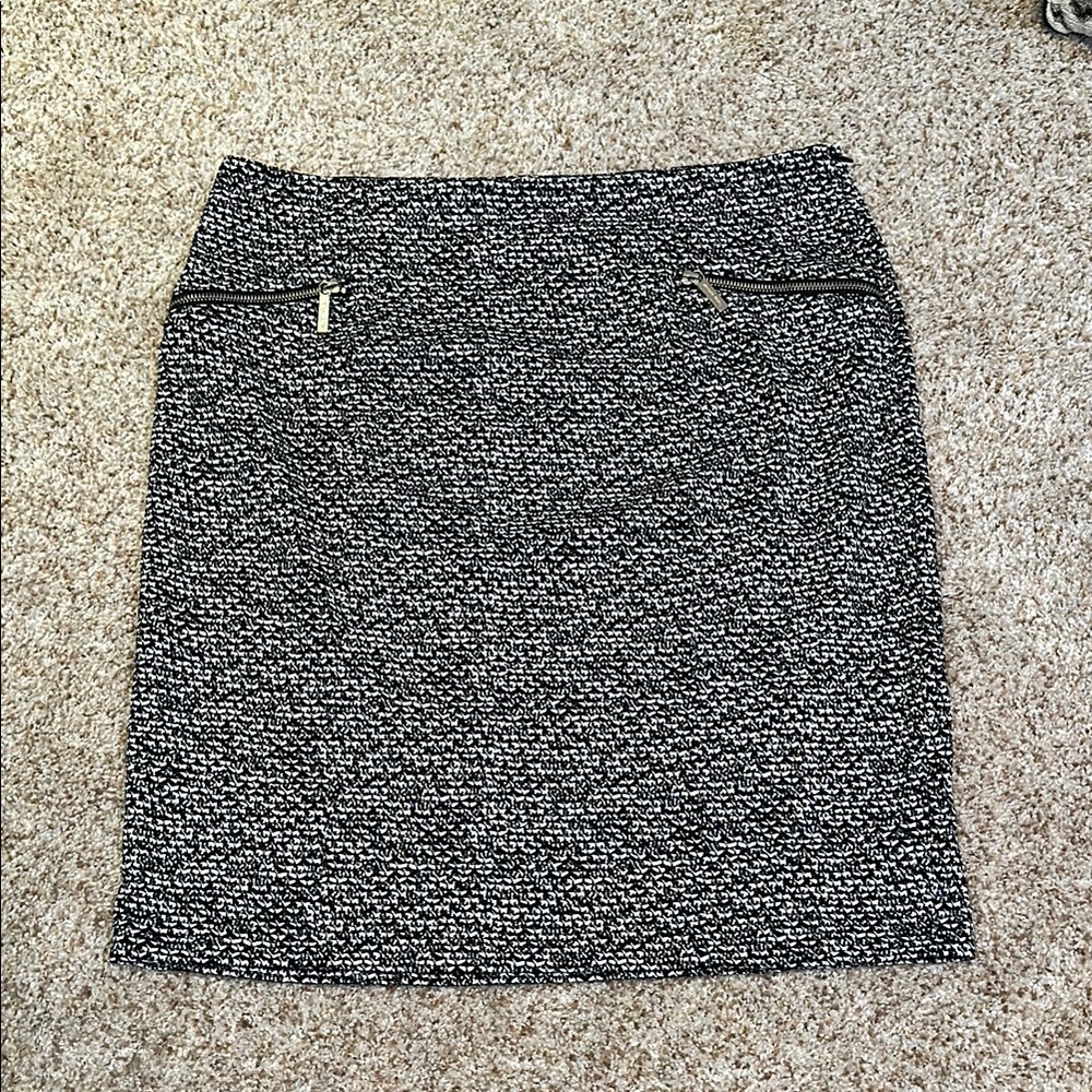 MICHAEL Michael Kors Black and White Pencil Skirt